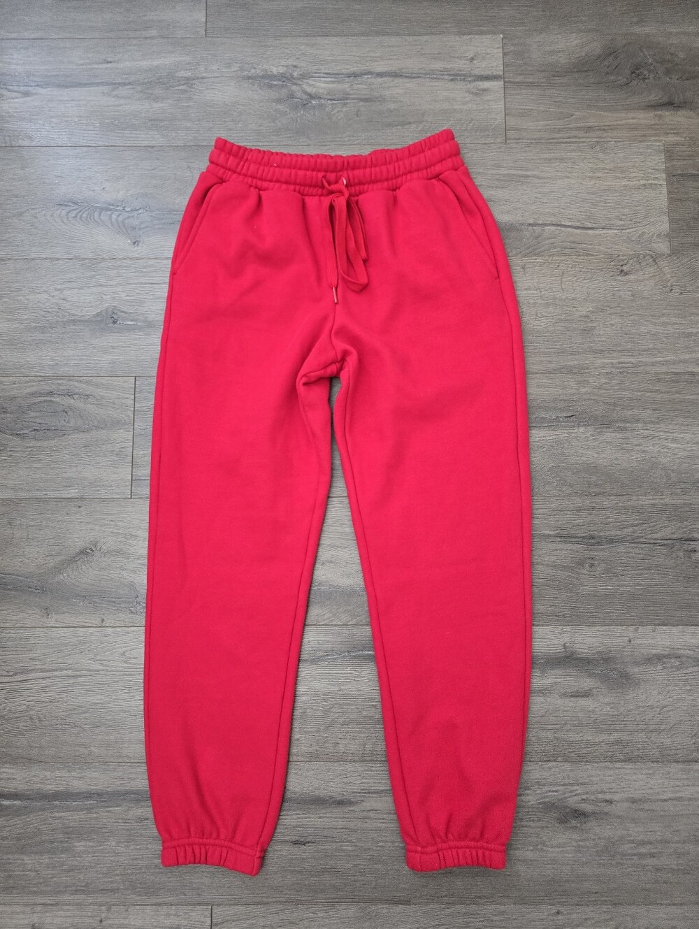 Fabletics Go-To Sweatpants Red Womens Size XS Athletic Athleisure Comfy Cozy